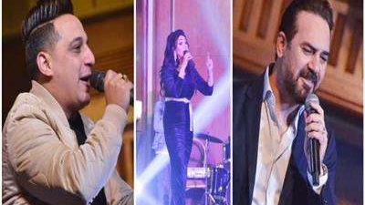 وائل جسار وآية عبدالله والبحراوي وأنستازيا يحتفلون برأس السنة| صور