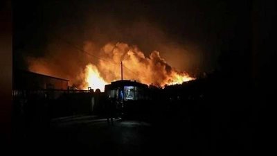 نشوب حريق في عقار سكني بالمطرية