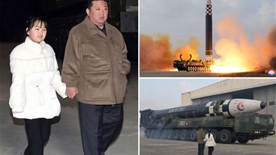 برفقة ابنته الطفلة.. الزعيم الكوري الشمالي يجري جولة بمستودع للصواريخ