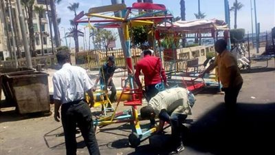 عـــــــاجــل .. إصابة 9 أشخاص بعد سقوط أحد الألعاب بملاهي مطروح