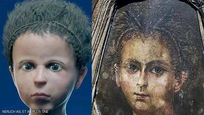 العلماء ينجحون في إعادة بناء وجه مومياء طفل مصري بدقة