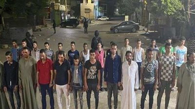 القبض على المتهمين بالتعدي على سيارة شرطة في البدرشين