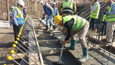 الري: بدء صب الخرسانة في مشروع قنطرة الديروطية