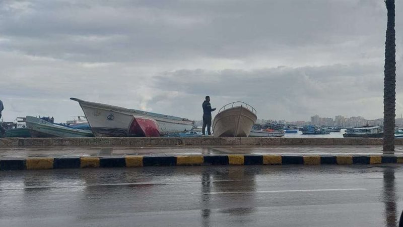 الامطار تضرب مدينة