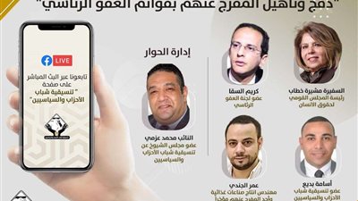 بث مباشر.. لـ صالون تنسيقية شباب الأحزاب أثناء نقاش موضوع 