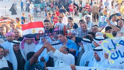 شوارع مطروح تهتف بتأييد الرئيس في ذكرى نصر أكتوبر.. فيديو