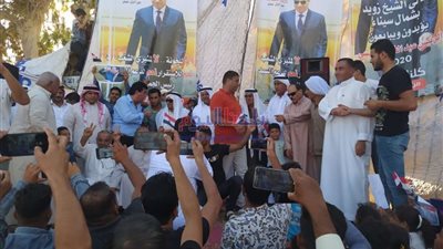 مشايخ وعواقل وقيادات سيناء يؤيدون الرئيس ويهنئونه بانتصارات أكتوبر
