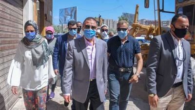 جولة تفقدية لمحافظ الإسكندرية لمتابعة تطوير منطقة 