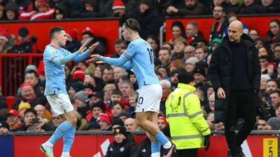 جريليش يتقدم للسيتي.. أهداف مباراة مانشستر يونايتد ومانشستر سيتي