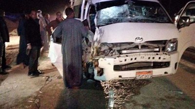 إصابة 4 أشخاص في حادث مروع بجوار كمين قنا.. صور وأسماء