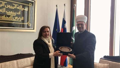 سفيرة مصر لدى لوبليانا تلتقي مفتي سلوفينيا
