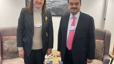 وزيرة التخطيط تلتقي رئيس ومؤسس مجموعة أداني الهندية