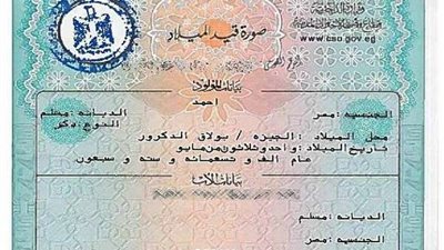 خطوات استخراج شهادة ميلاد مميكنة
