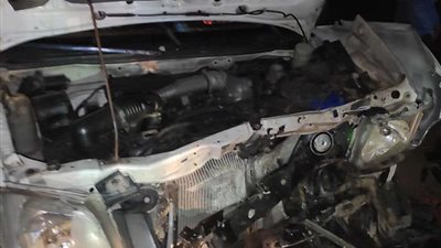 حادث تصادم سيارة ملاكي وربع نقل  علي الطريق الزراعي بالإسماعيلية واصابة ٨ اشخاص