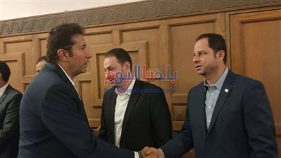 بلدنا اليوم ترصد توافد أعضاء النواب لعزاء البرلمانية منى منير (صور)