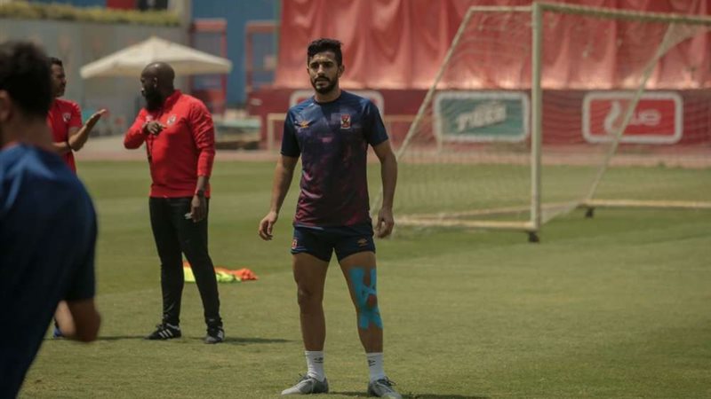أيمن أشرف فى تدريبات