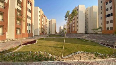 صيانة المسطحات الخضراء بوحدات المبادرة الرئاسية «سكن كل المصريين»