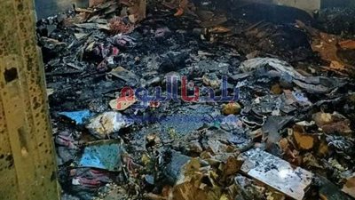 حريق داخل شقة رئيس الإدارة المركزية لمحافظة الغربية (صور)