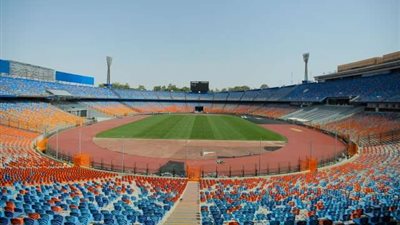 ظهور لاعبي المصري البورسعيدي في استاد القاهرة قبل مباراة القمة