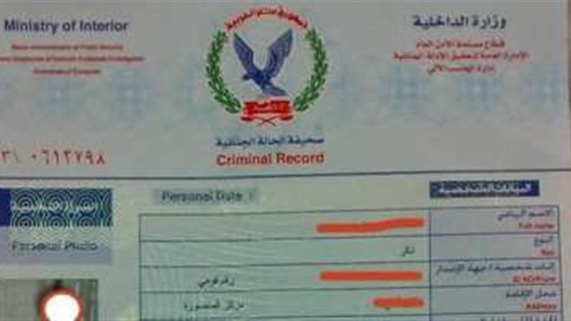 فيش جنائي