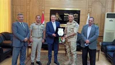 جامعة بنها تبحث سبل التعاون مع قوات الدفاع الشعبي