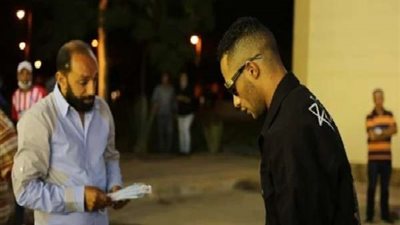 محمد رمضان يقدم واجب العزاء في الفنان الراحل محمود ياسين