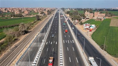 بدء التشغيل التجريبي لكوبري عرب الرمل وأجهور بطريق القاهرة الإسكندرية الزراعي