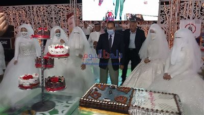 حفل زفاف جماعي بالعريش لـ 100 عروس