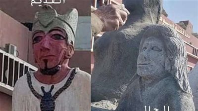 الحكاية وما فيها.. قصة تمثال في أسيوط قلب السوشيال ميديا