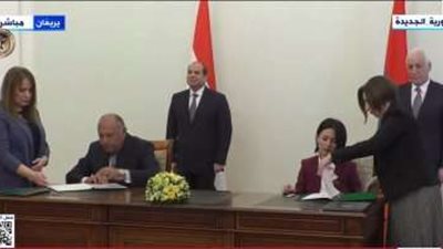 الرئيس السيسي ونظيره الأرمينى يشهدان توقيع اتفاقيات تعاون مشترك بين البلدين