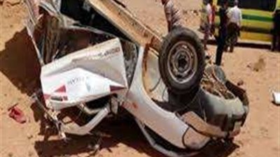 مصرع مندوب مبيعات وإصابة آخر بحادث إنقلاب سيارة بمنشأة ناصر