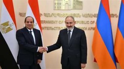 الرئيس السيسي يعقد مباحثات مع رئيس الوزراء الأرمينى نيكول باشينيان