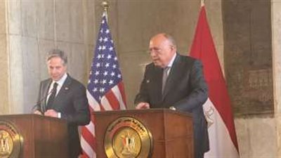 وزير الخارجية مع بلينكن: بحثنا التوصل لحل عادل للقضية الفلسطينية