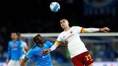 هدف صاروخي.. نابولي تتفوق على روما في الشوط الأول من ديربي الشمس