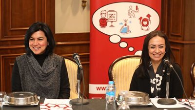 مايا مرسي: سعيدة بالتواجد بملتقى التوظيف مع سيدات مصريات