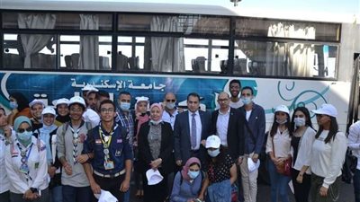 بالصور.. طلاب جامعة الإسكندرية يشاركون في انتخابات مجلس النواب