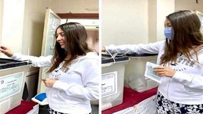 جنات تدلي بصوتها في انتخابات النواب.. شاهد