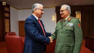 تفاصيل.. اللقاء الأول بين حفتر قائد الجيش الليبي و باشاغا