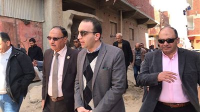 نائب محافظ الإسماعيلية يتفقد  مشكلة ارتفاع منسوب المياه الجوفية والسطحية بالكيلو٢