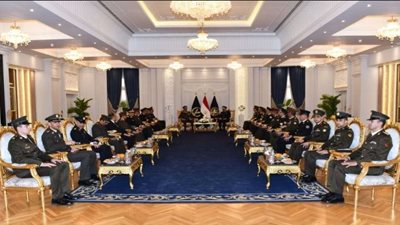 أكاديمية الشرطة تستقبل وفدًا من الكلية الحربية للتهئنة بعيد الشرطة الـ71