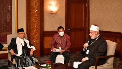 وكيل الأزهر يلتقي نائب الرئيس الإندونيسي ويناقشان سبل تعزيز التعاون العلمي والدعوي