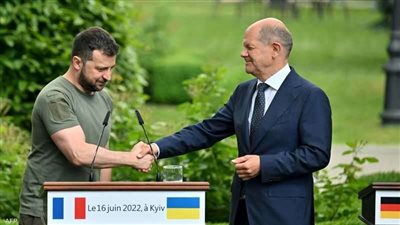 زيلينسكى يؤكد على ضرورة إجبار شولتس لدعم أوكرانيا