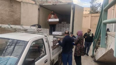 التضامن: توزيع كراتين مواد غذائية للأُسر الأولى بالرعاية بالإسماعيلية