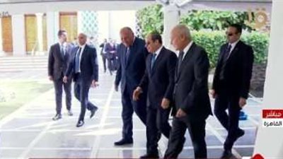الرئيس السيسي يصل مقر جامعة الدول العربية لحضور مؤتمر دعم وحماية القدس