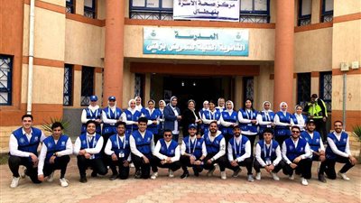 الفريق الأزرق بالغربية يستقبل وزير التنمية المحلية ويرافقه بقرية نهطاي بزفتي