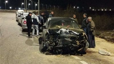 إصابة شخص في حادث إنقلاب  سيارة ملاكي بالقنطرة شرق  في الإسماعيلية