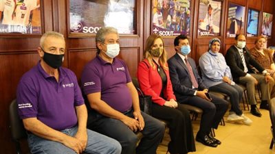 وزيرا الشباب المصري واللبناني في جولة تفقدية بمركز تدريب الكشافة البحرية بوسط القاهرة