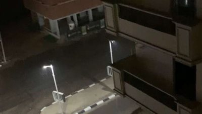 هطول أمطار غزيرة على مدينة الأسكندرية