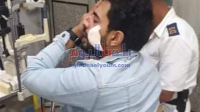 تاجر يفقأ عين شريكه بسبب خلافات سابقة بالمحلة.. شاهد