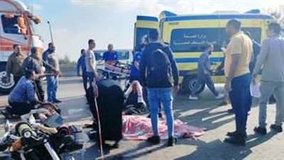 إصابة 5 أشخاص في حادث مروري بحلوان